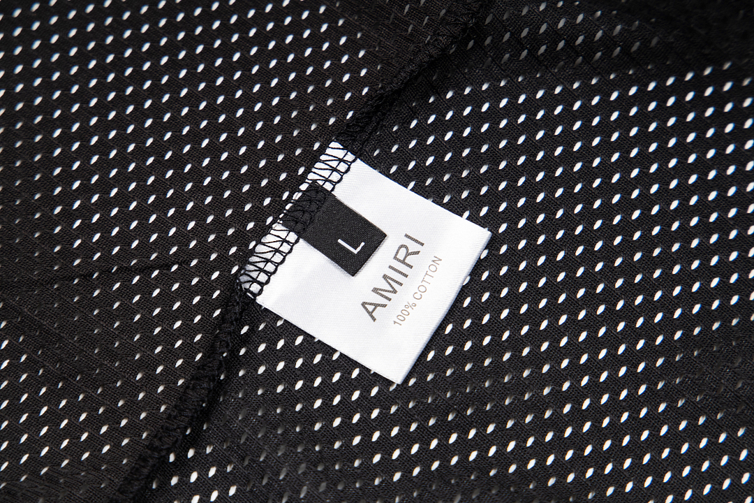 AMIRI 128 Canvas Logo Print Short Sleeve T Black White S M L XL 9933# - Image 13