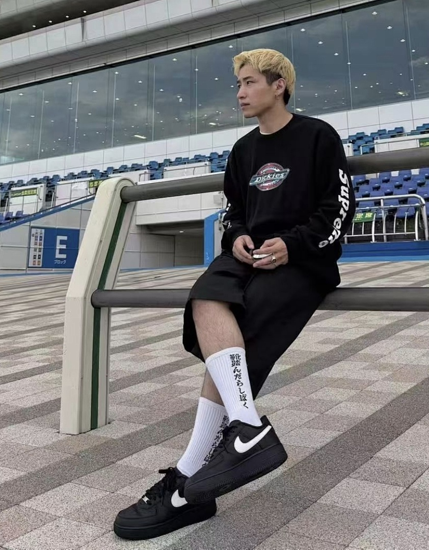 Off-White 228 DK Long Sleeve T X DICKIES Collab FW25 THERMAL L/S TEE Black Off White S - Image 32