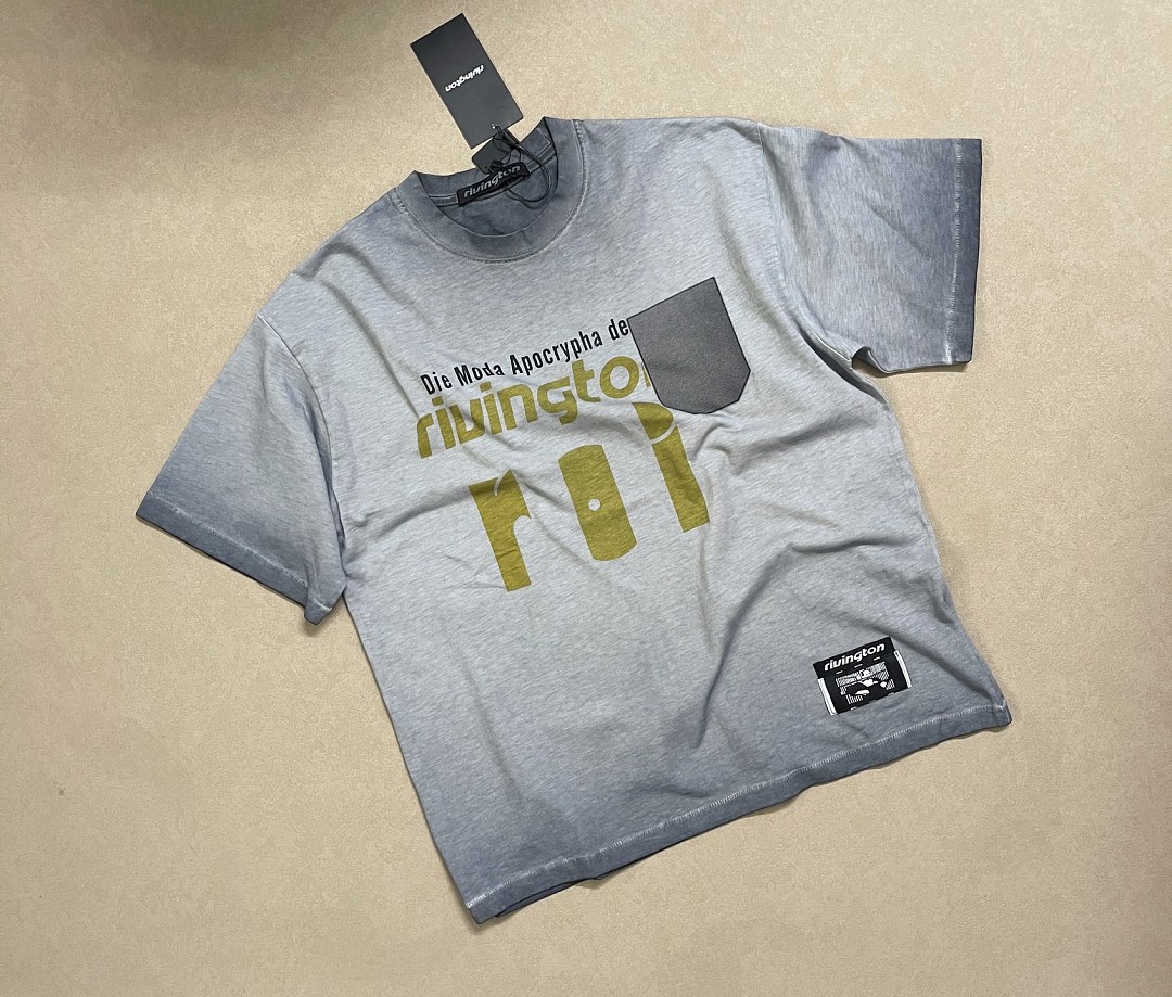 Unbranded 138 RIVINGTON Roi Rebis Die Moda CVA Tee Fire Mountain Grey T S M L - Image 5