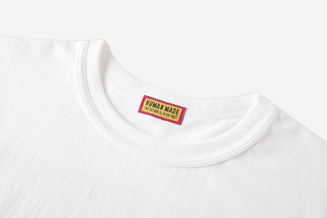 Human Made 118 HUMAN MADE × KAWS Collab Double X Cream Print Collar Short Sleeve T : White S M L - Image 6