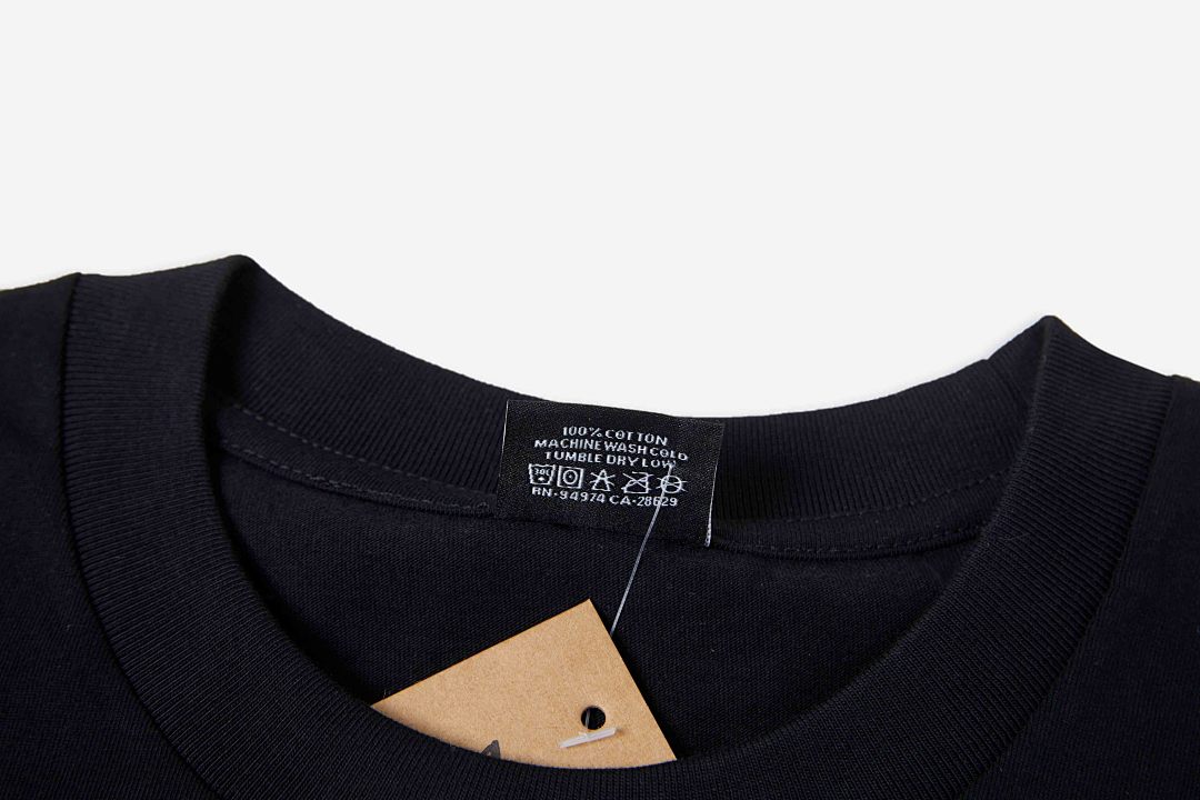 Stussy 108 Stu Fw24 Built In USA Pigment Dyed Tee Print Short Sleeve T Black White S M L - Image 8