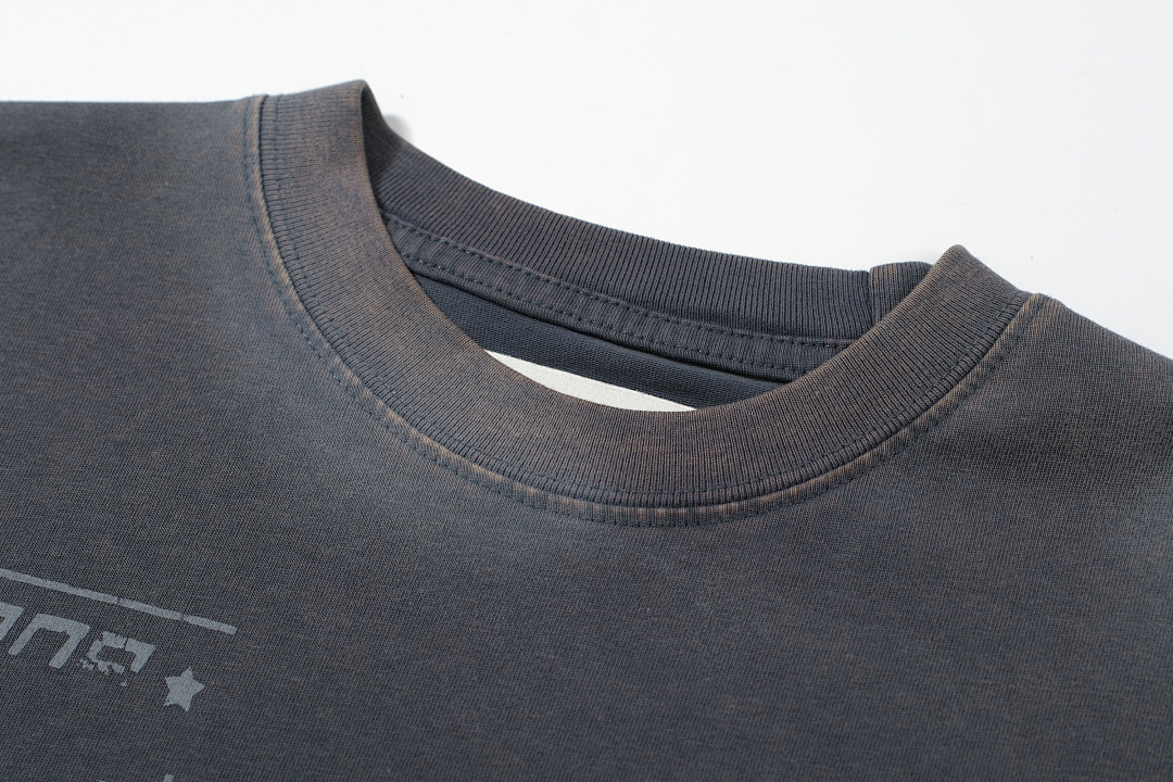Unbranded 128 PANQ WORLD WIDE WEB Washed Print Short Sleeve T Grey Black S-L 8002# - Image 23