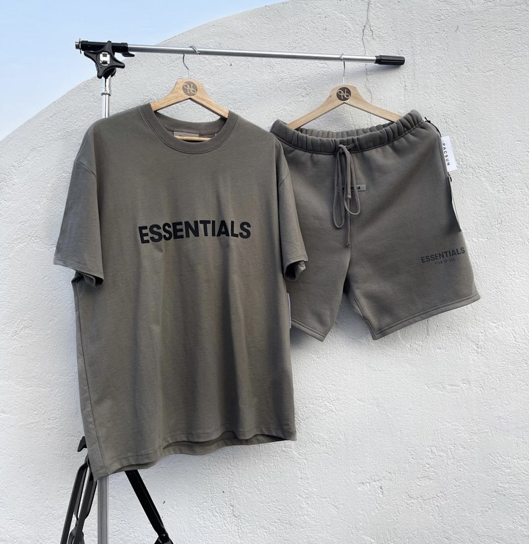 Essentials 148 ESS 2021SS Essentials Stitching Short : Black Green Grey Camel :S-XL 6013# - Image 59