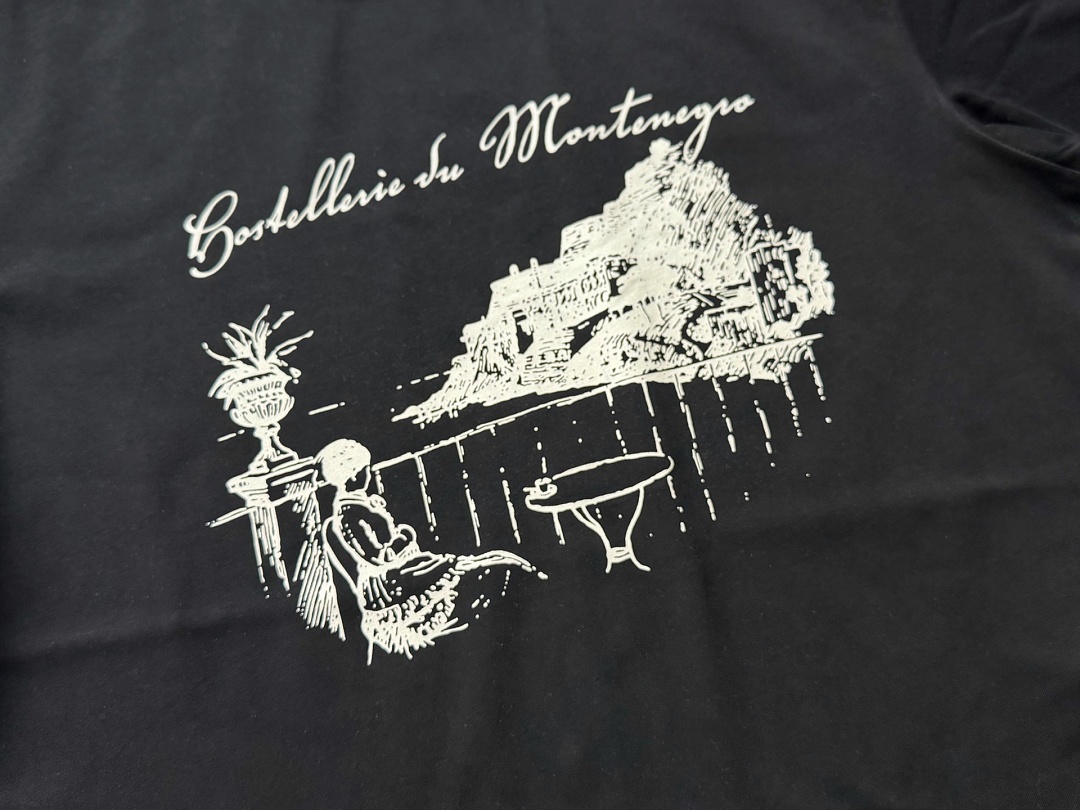 Unbranded 118 RHUD Montenegro Monda Wind Print Short Sleeve T : S M L XL (Black) - Image 12
