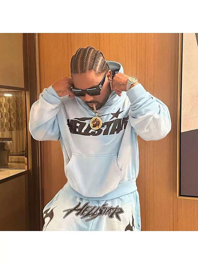 Hellstar 238 Hellstar Fire Sky Blue Hoodie Pants Water S-M-L-XL - Image 13