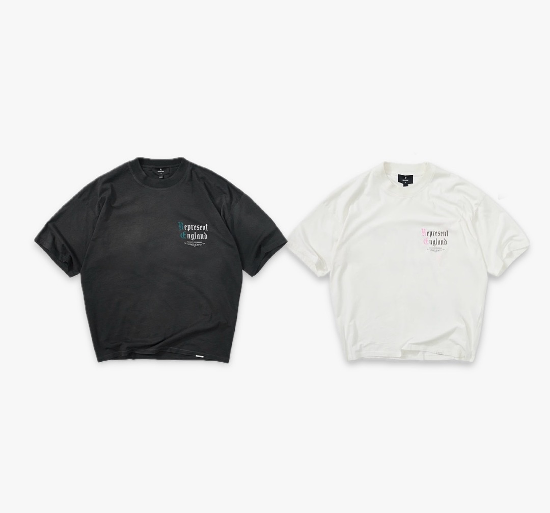Off-White 128 REPRESENT New High Mens Womens Top Water Wide Short Sleeve T : S M L XL Off (White) - Image 3