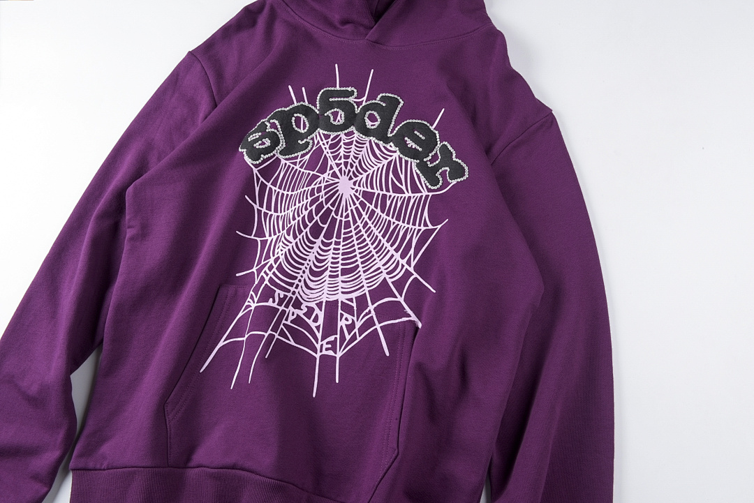 Sp5der 268 Sp5Der 555555 Wed Hoodie Pants Purple Patch Blue S-XL - Image 6