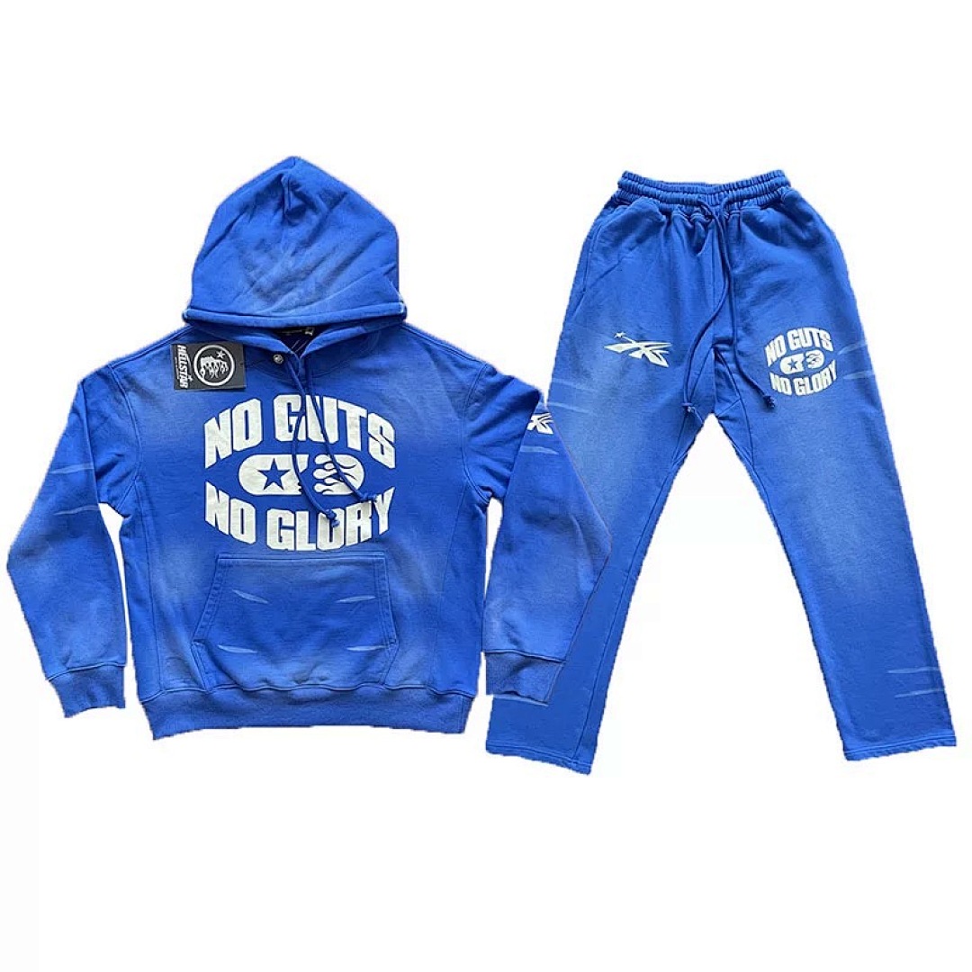 Hellstar 238 Hellstar Studios No Guts Glory Hoodie Pants Washed Blue Long Water S-M-L-XL - Image 14