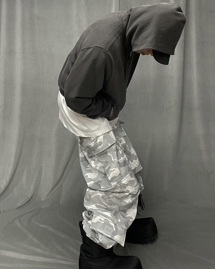 Bape 338 FAR CAMO CARGO PANT Snow Green Grey S-L 7267# - Image 42