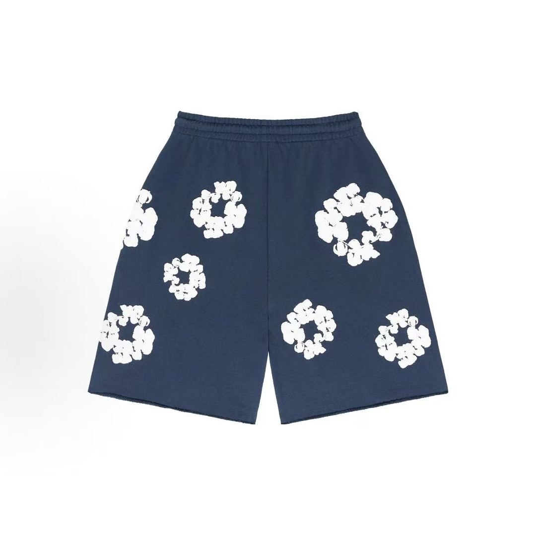 Unbranded 178 TOP Denim Tears Cotton Floral Print Short : Black Blue Grey Pink S-XL - Image 4