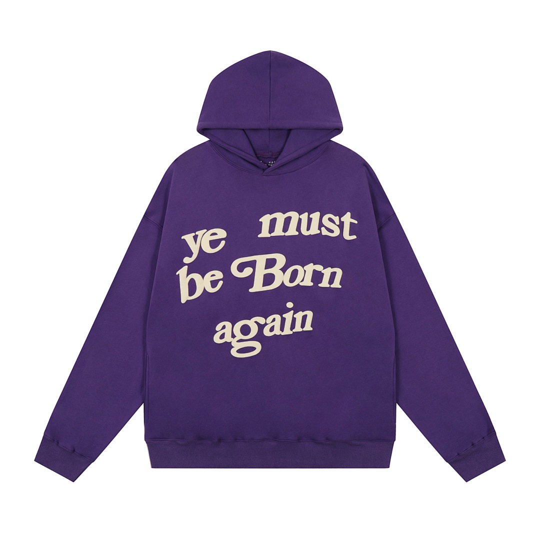 Unbranded 218 CPFM YE MUST BE BORN AGAIN HOODIE Velvet : Black Brown Dark Grey Ink Green Color Blue Yellow Bright Red Orange Purple S M L - Image 10