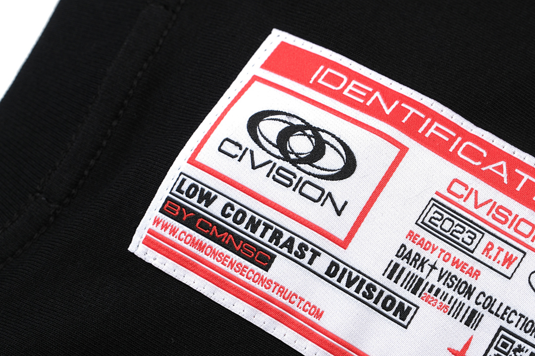 On Running 108 CIVISION By CSC Embroidered LOGO Label Short Sleeve T Black 1 2 3 3410# - Image 9