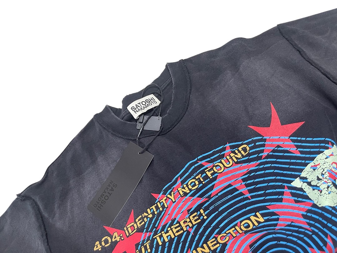 Unbranded 128 SATOSHI NAKAMOTO OVERDRIVE TEE WASHED Short Sleeve : Black S M L - Image 6