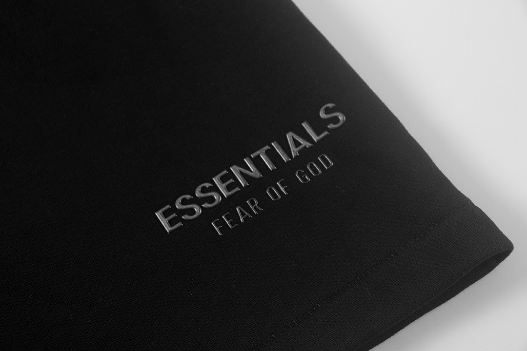 Essentials 148 Ess SS25 Classic Hoodie Label Print Short Silk Silver Gum Black Grey Brown Oatmeal XS-XL - Image 12