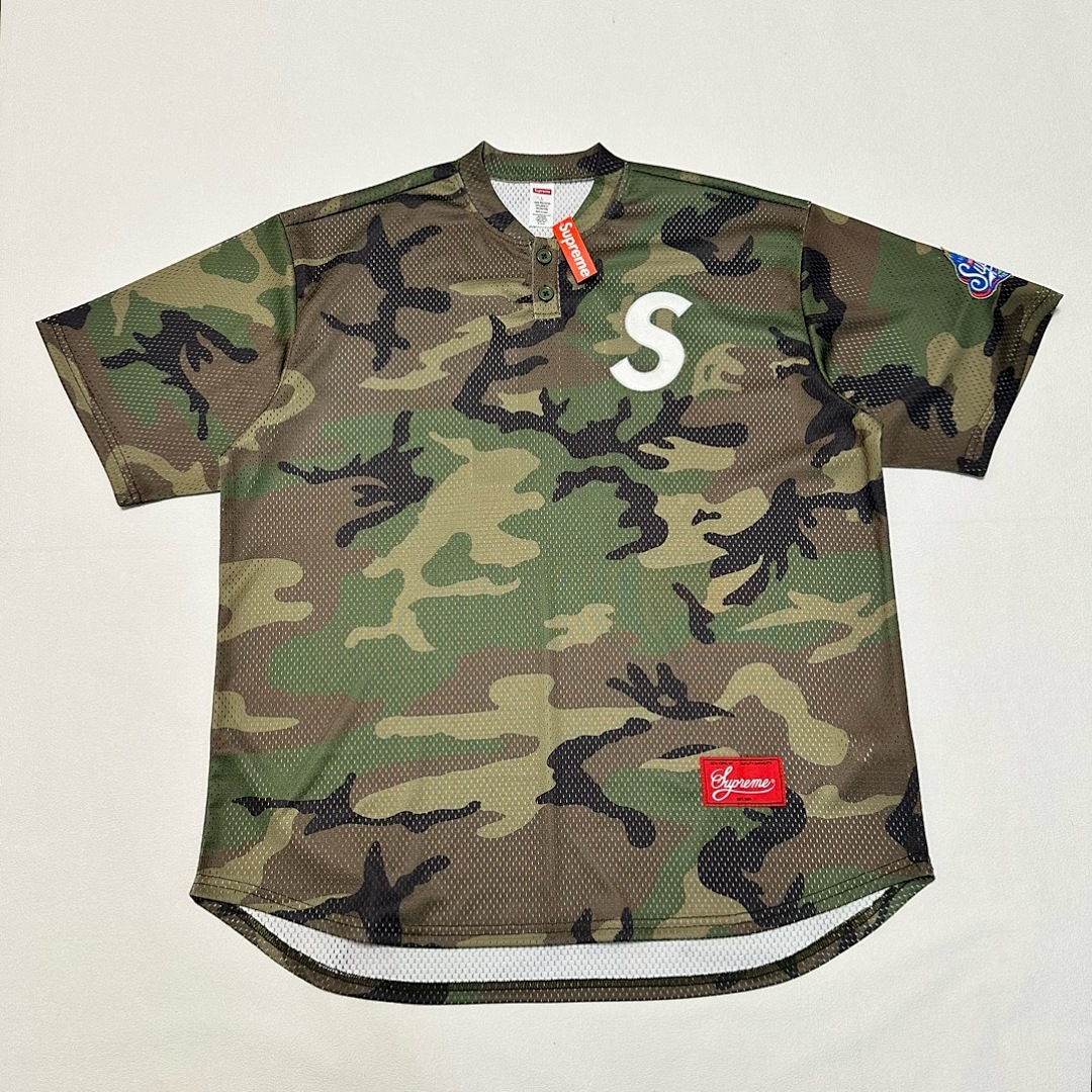 Bape 198 SS25 S LOGO BASEBALL HENLEY TEE Collar T (Black White Blue Pink Green Camo) - Image 19