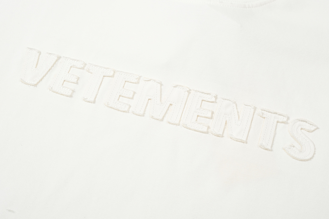 Unbranded 128 VETEMENTS Canvas Logo Short Sleeve T Black White S-XL V5200# - Image 6