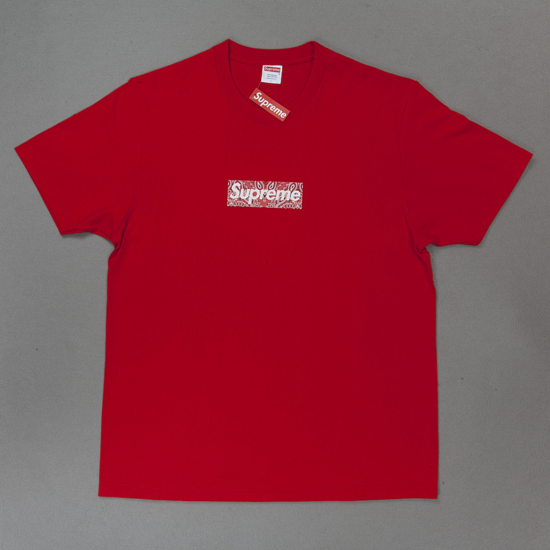 Supreme 118 Sup 19FW Bandana Box Logo Tee Fruit Floral Bogo Short Sleeve T Black White S M L XL - Image 24