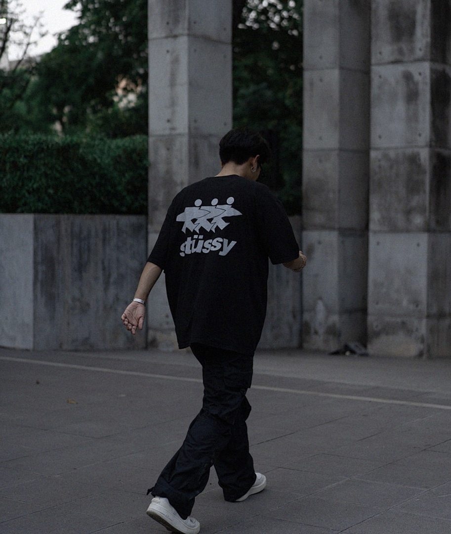 Stussy 98 STU 24SS SURFWALK PIGMENT DYED TEE Small Print Short Sleeve T : Black White S M L XL Y2413# - Image 8