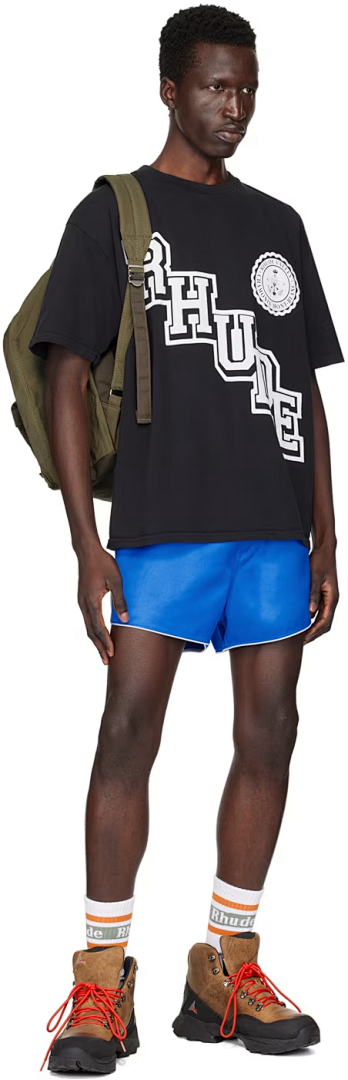 On Running ON SALE58 RHUD COLLEGIATE CREST TEE Print Short Sleeve T : Black White S M L - Image 6
