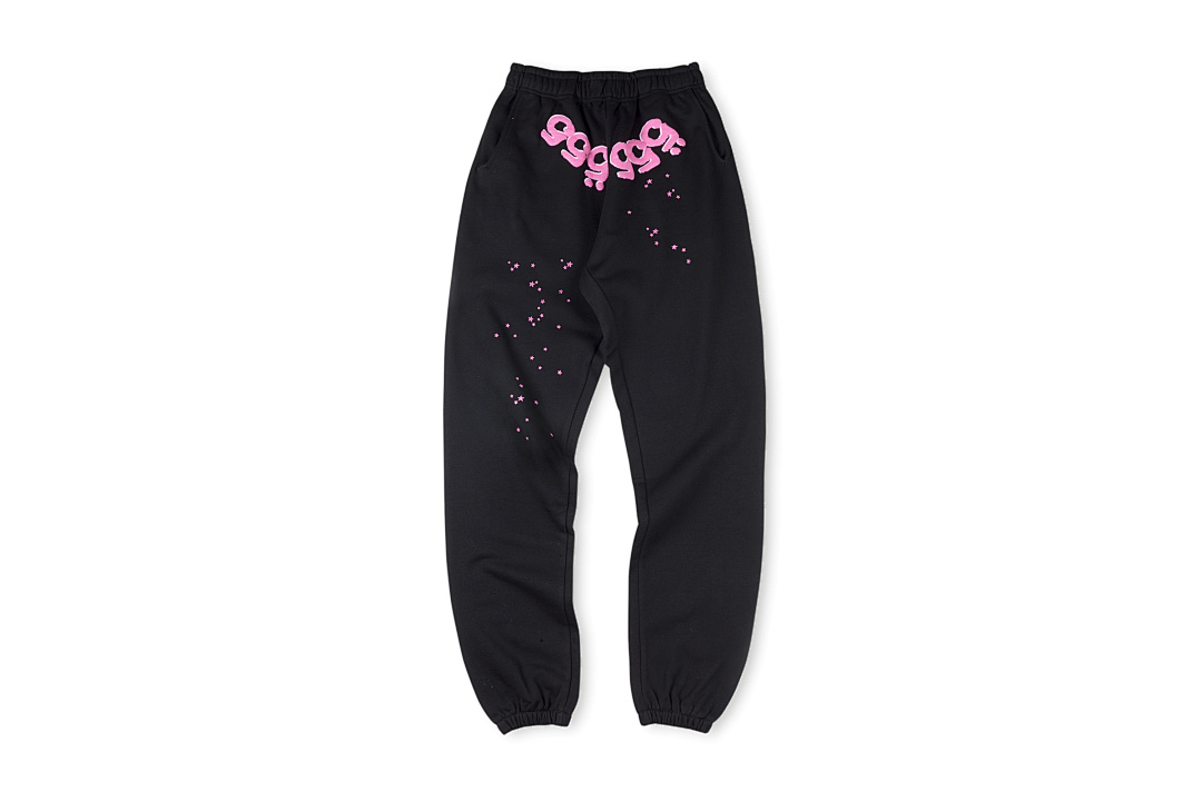 Sp5der 258 Sp5Der 555555 Hoodie Print Mens Womens Long Black S-XL