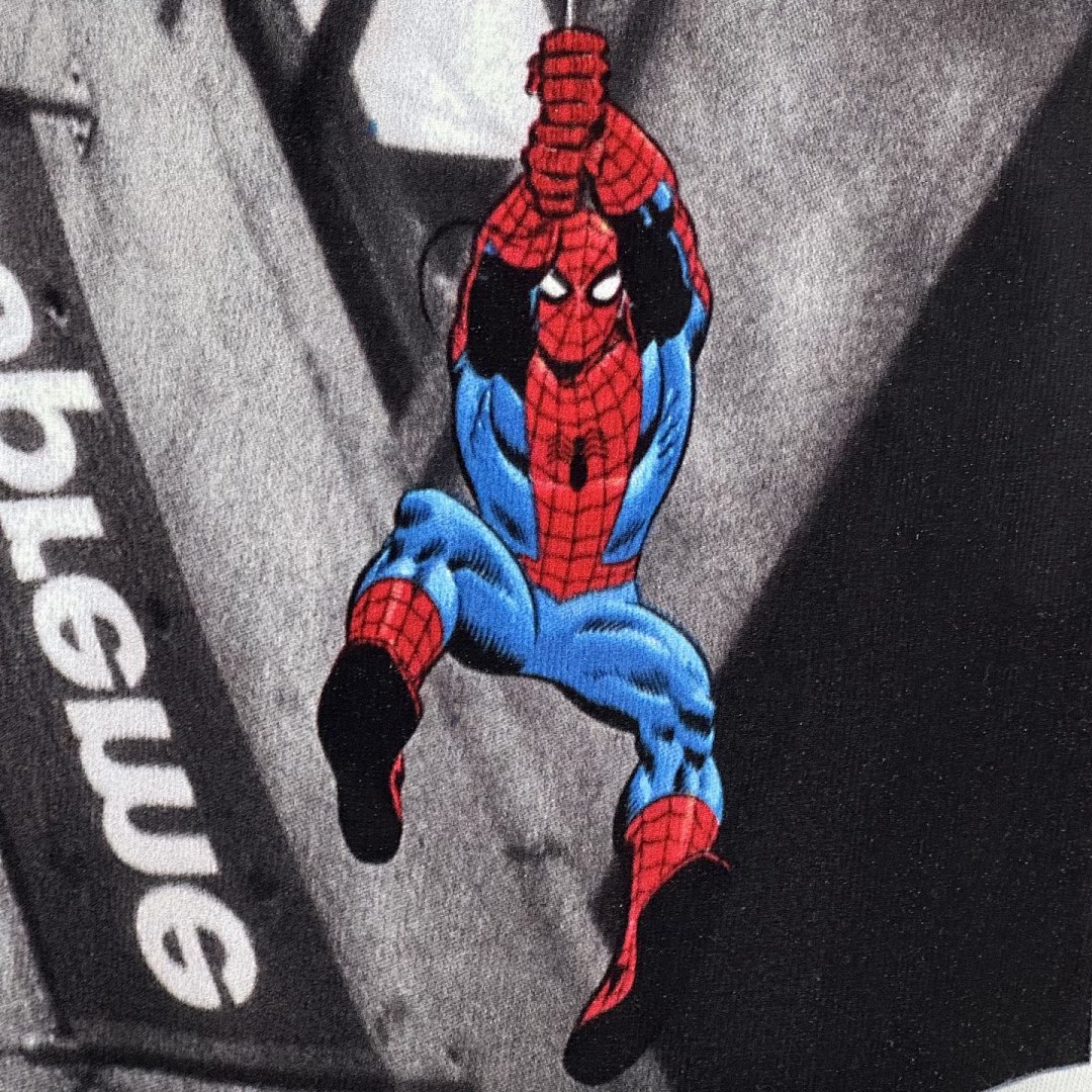 Sp5der 148 SS26 T SPIDER-MAN TEE Print Short Sleeve Black White S- XL - Image 19