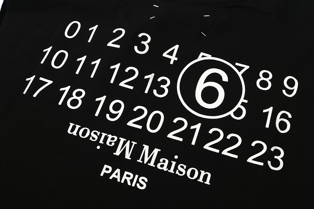 On Running 108 MM6 Maison Margiela LOGO Print T Black White 46 48 50 52 3968# - Image 9