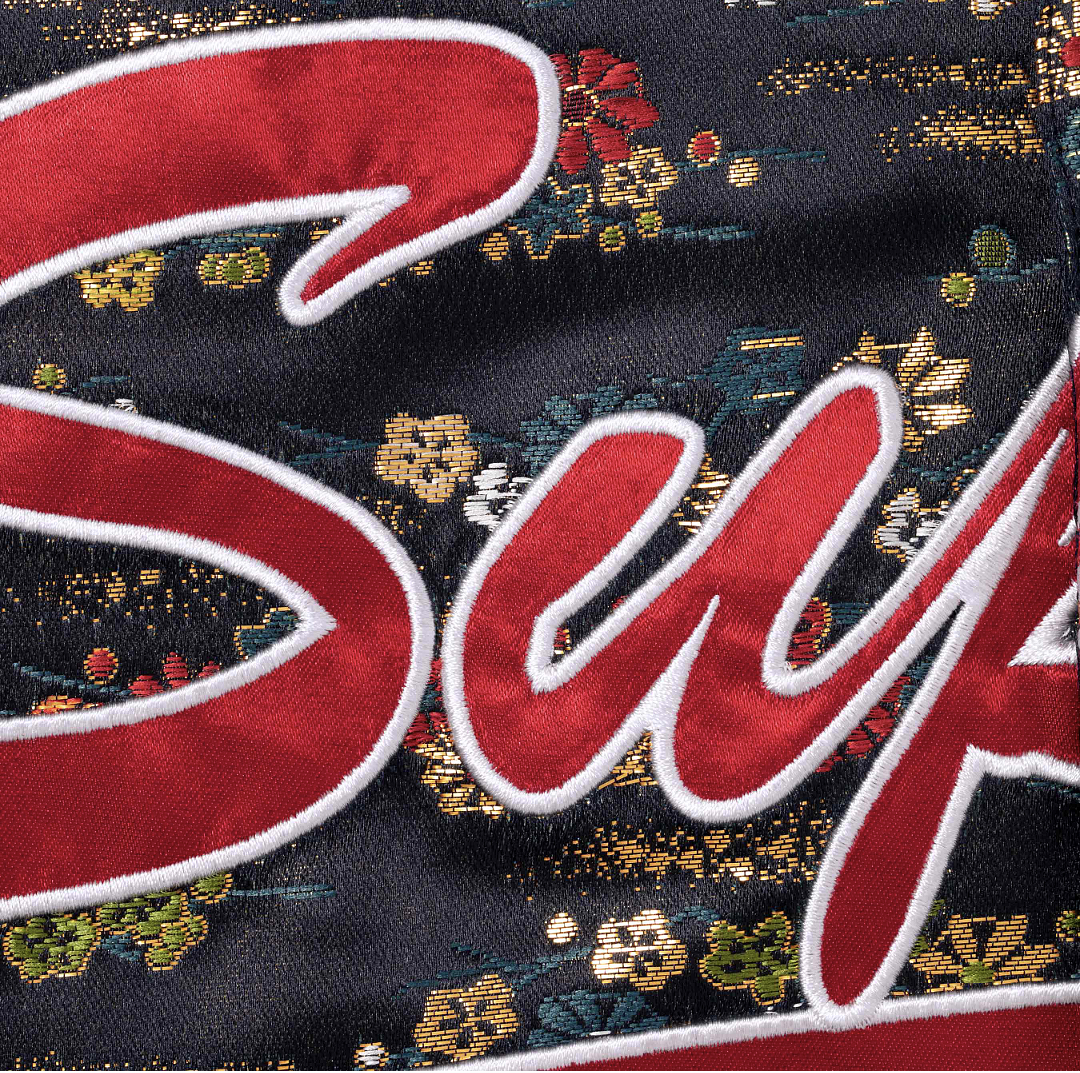 Supreme 298 SS26 KIMONO BASEBALL JERSEY Floral White Black Navy S-XL - Image 11