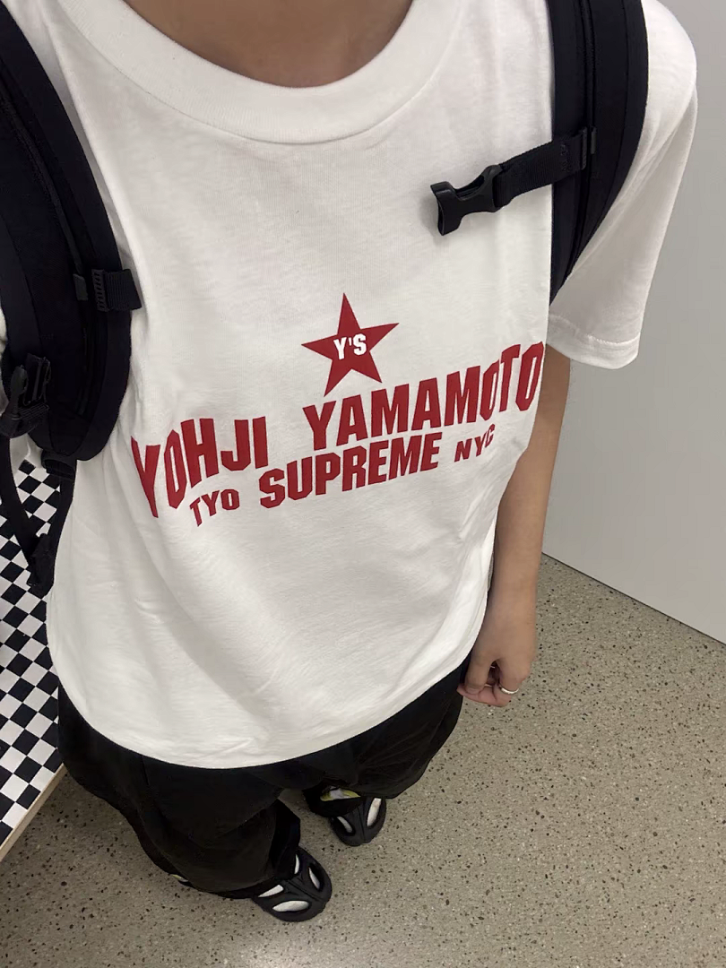 Supreme 128 Star T Mountain Y'S TEE Print Black White S-XL ​ - Image 9