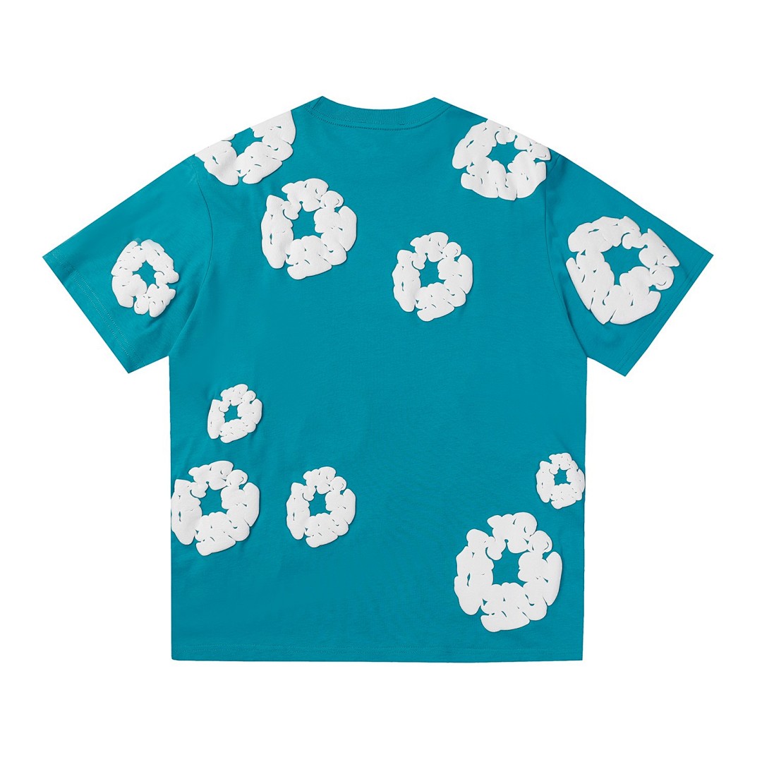 Unbranded 118 DENIM TEARS Cotton Floral High Short Sleeve Black Grey Blue Green Purple Red Orange Pink S-XL 291# - Image 20
