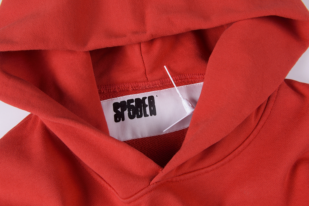 Sp5der 258 Sp5Der Logo Print High Red S-XL - Image 9