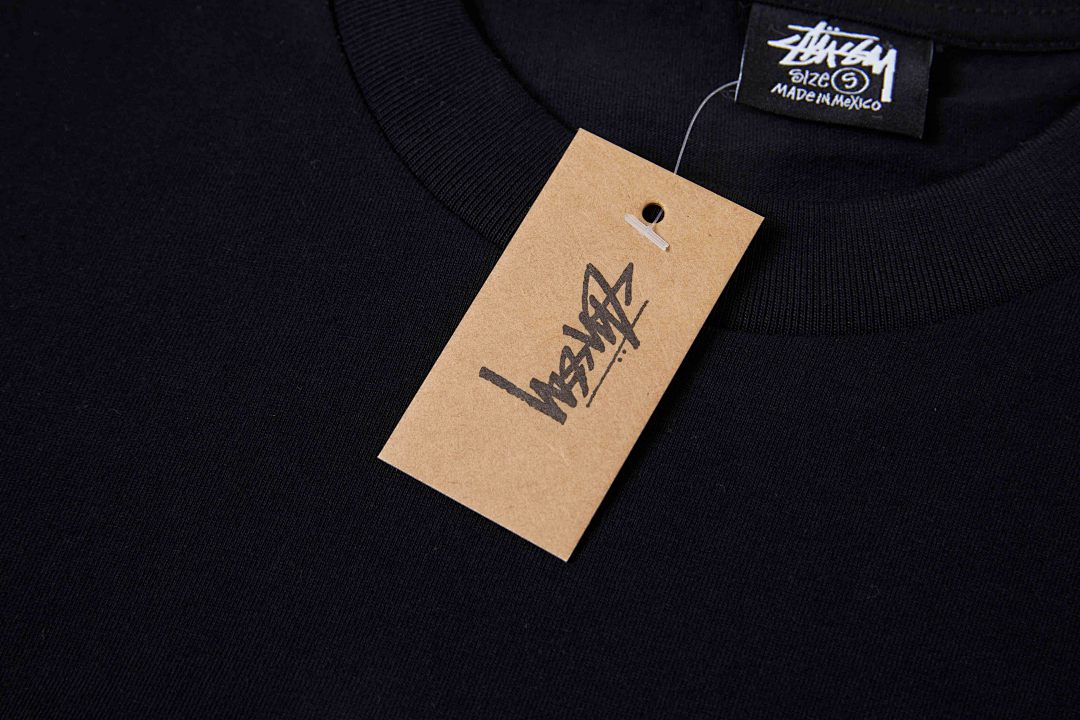 Stussy 118 Stu FW24 CODES TEE Khaki Print Short Sleeve T Black White S M L - Image 8