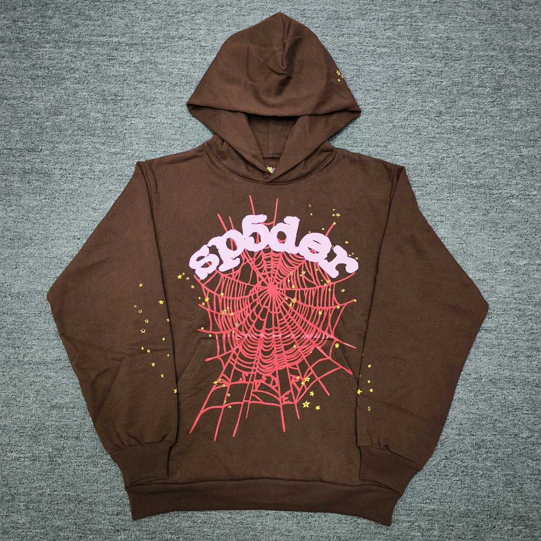 Sp5der HOODIE Brown Angel 555 Mens Womens Top S-XXL - Image 9