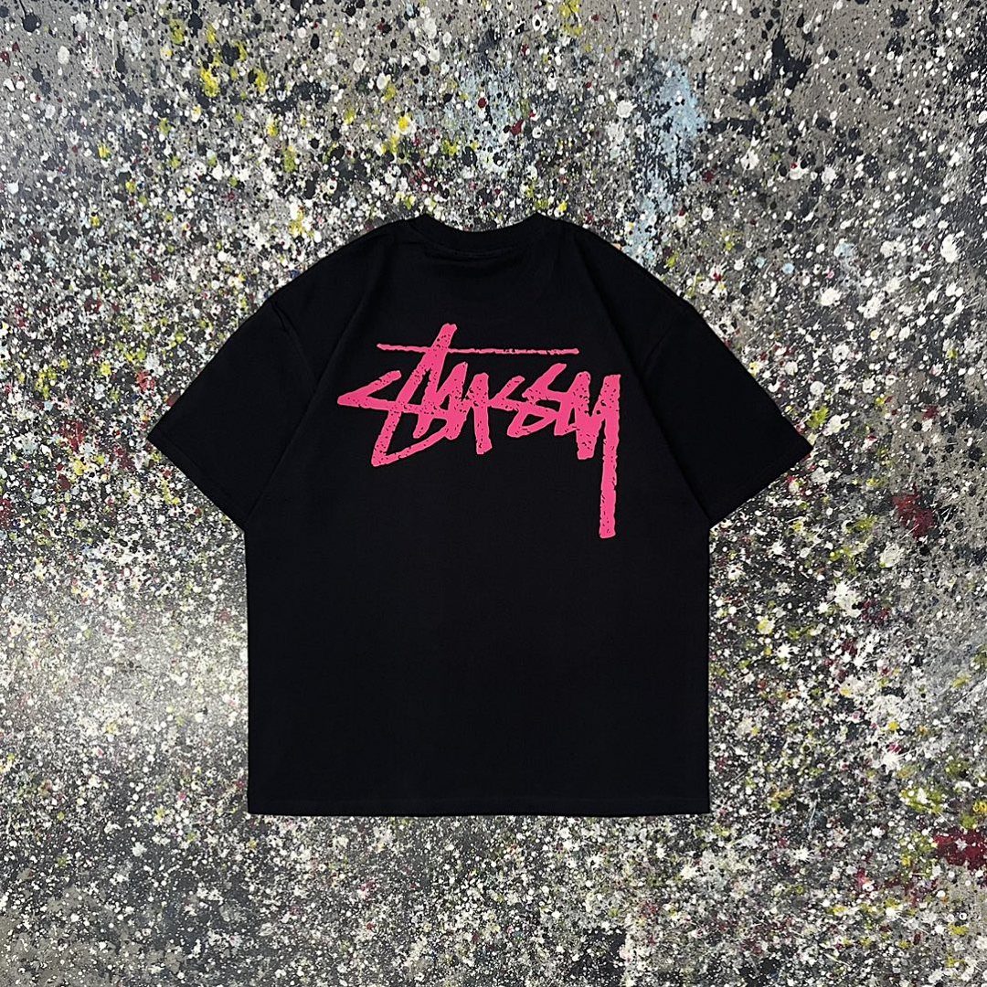Stussy 108 Stu Top S Print Short Sleeve T : Black White Ｍ L XL XXL - Image 4
