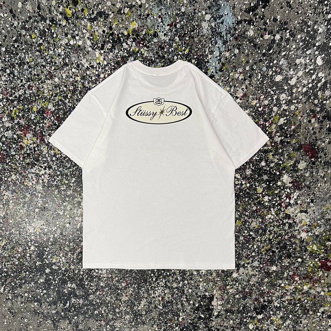 Stussy 108 Stu Short Sleeve T : White Apricot S Ｍ L XL XXL - Image 8