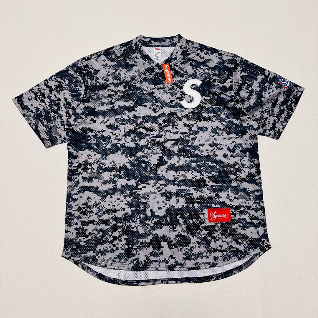 Bape 198 SS25 S LOGO BASEBALL HENLEY TEE Collar T (Black White Blue Pink Green Camo) - Image 21