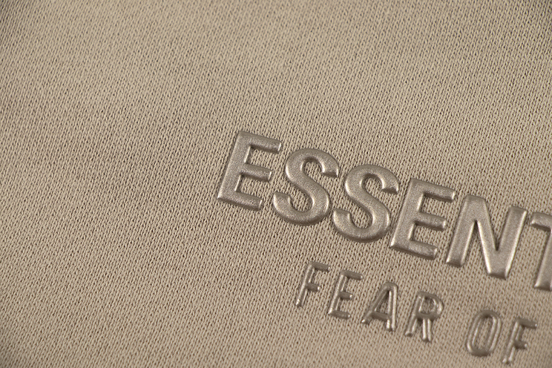 Essentials 148 Ess SS25 Classic Hoodie Label Print Short Silk Silver Gum Black Grey Brown Oatmeal XS-XL - Image 34