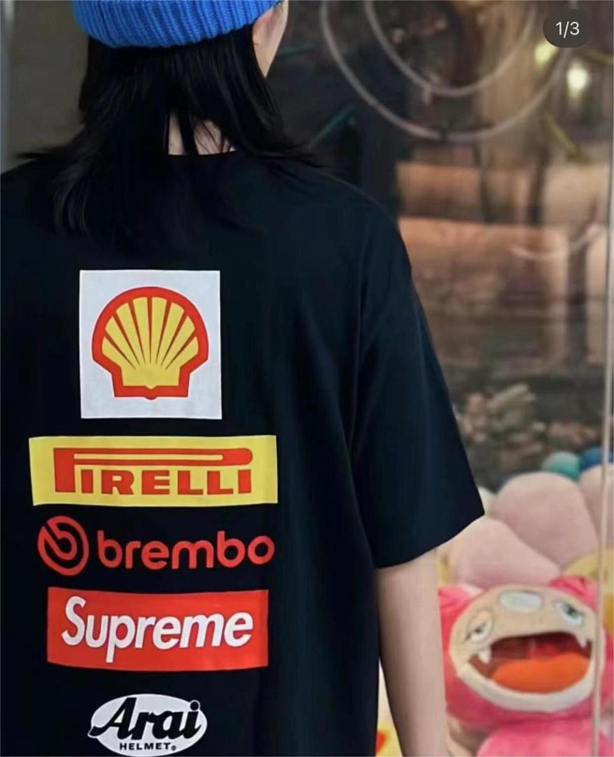 Supreme 118 SUP DUCATI SS24 Khaki Collab Short Sleeve Black White Red S M L - Image 11
