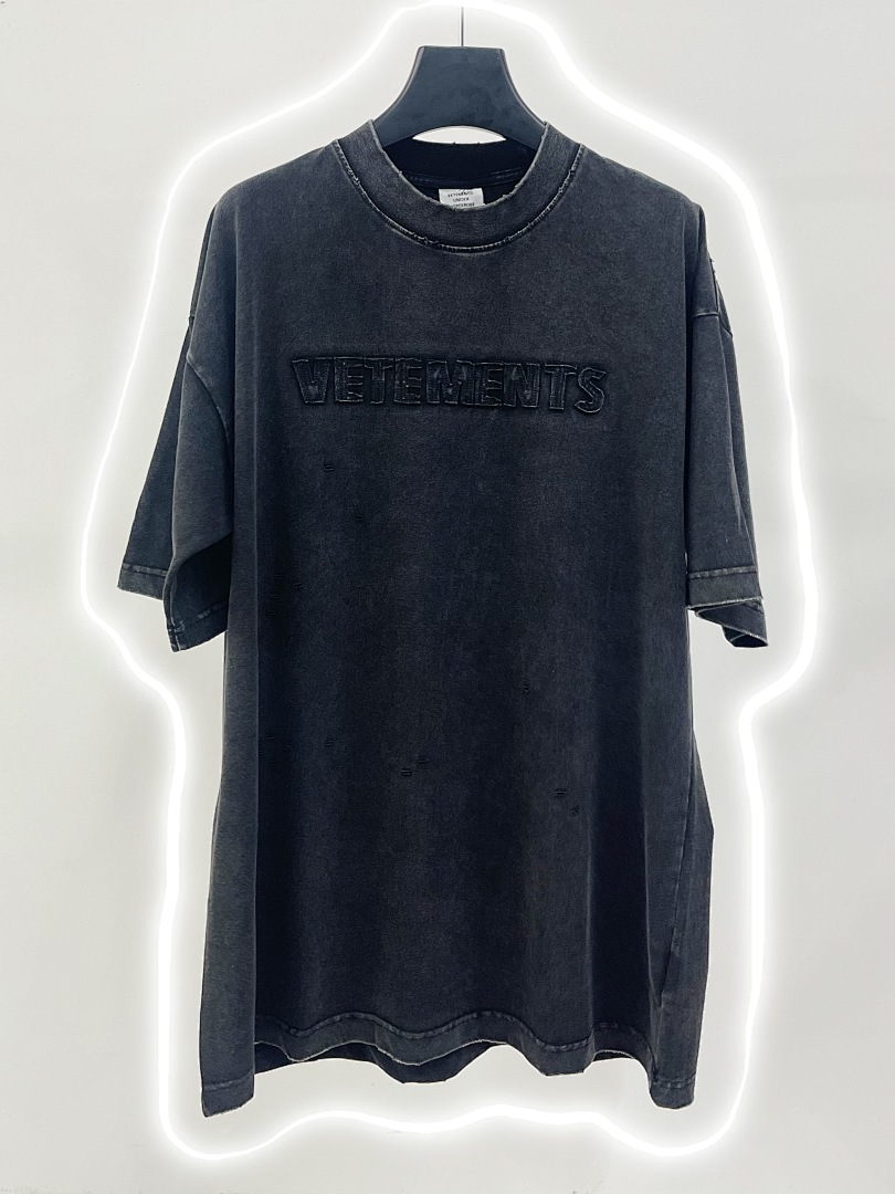 Unbranded 128 VETEMENTS Canvas Logo Short Sleeve T Black White S-XL V5200# - Image 41