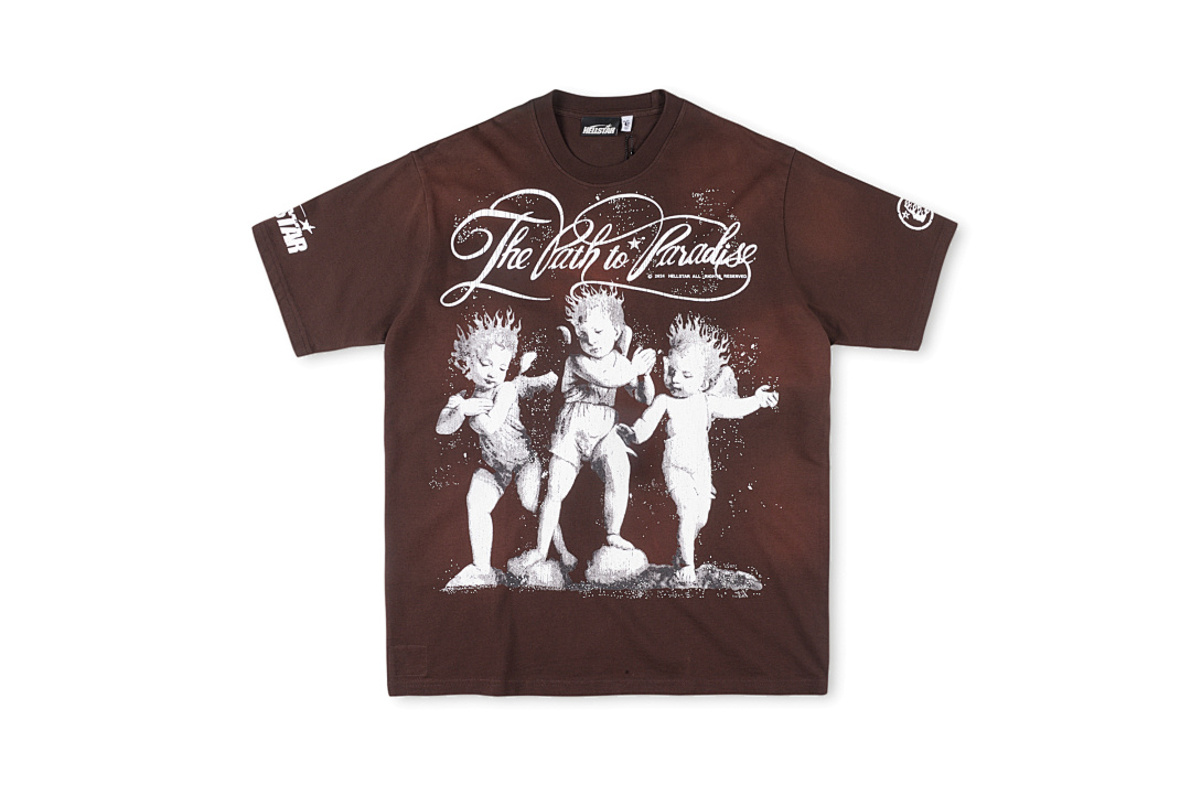 Hellstar 158 Hellstar Studios Ellstar Cherubs T-Shirt Small Sky Short Sleeve Coffee S-XL