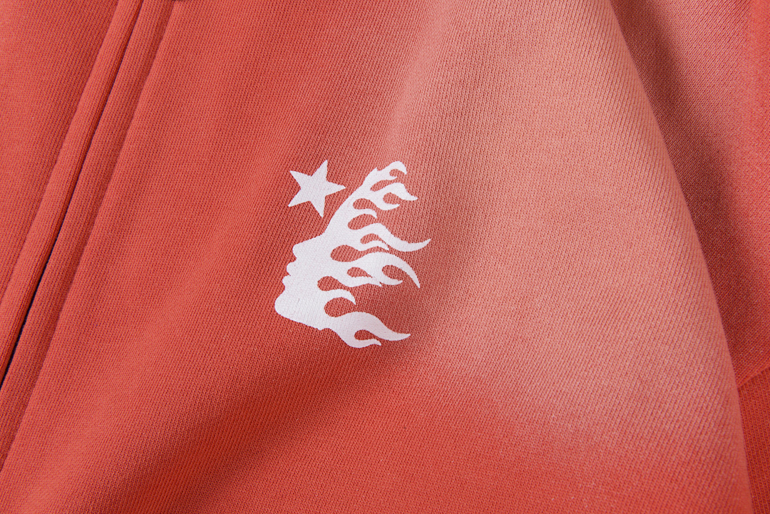 Hellstar 318 Hellstar Studios Path To Paradise Zip Up Hoodie Water Red S-XL - Image 8