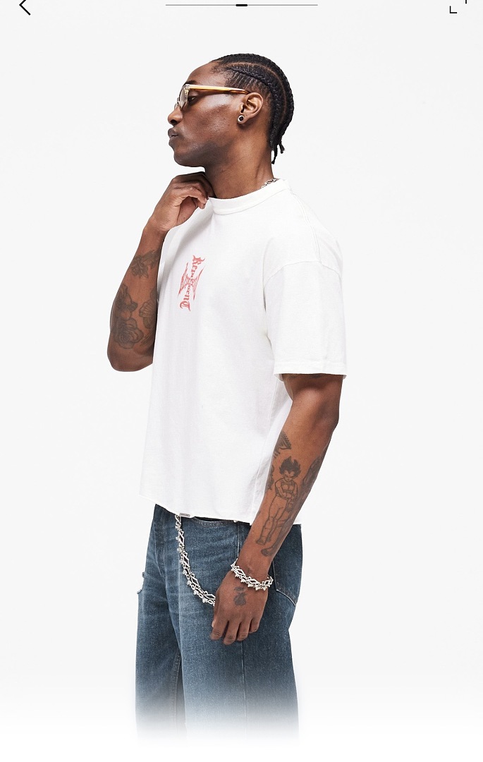 Off-White 118 REPRESENT New High Mens Womens Top Wide Short Sleeve : S M L XL Off (White) - Image 17