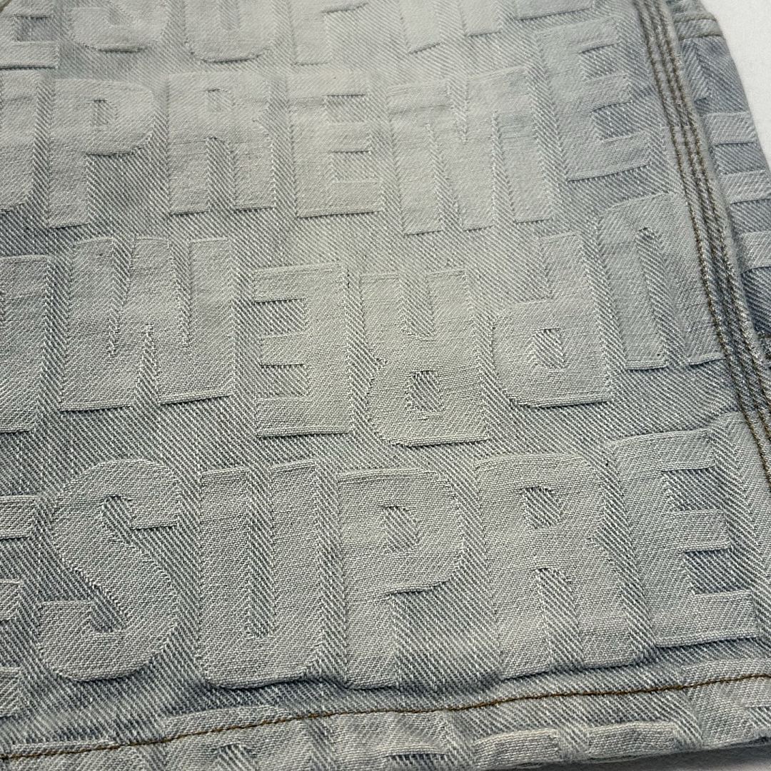 Supreme 318 SS26 REPEAT JACQUARD DOUBLE KNEE DENIM SHORT Floral Stud - Image 11