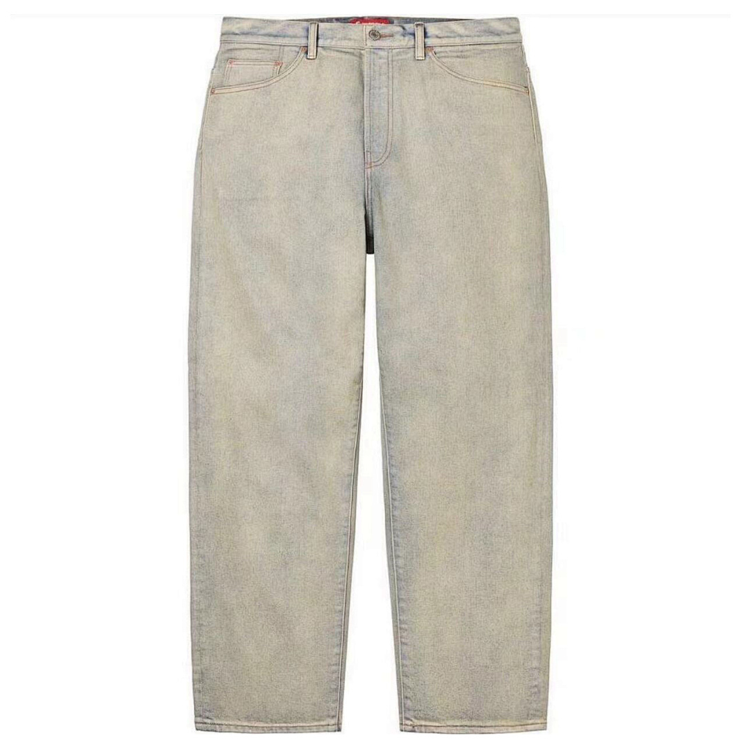 Supreme 268 SUP BAGGY JEAN Washed Water (Black, Blue) - Image 4