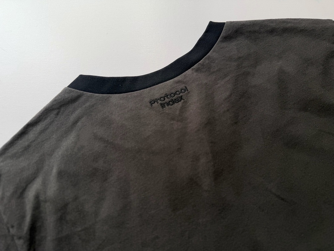 Unbranded 118 Protocol Index Short Collar T : 1 2 3 (Washed White) - Image 17