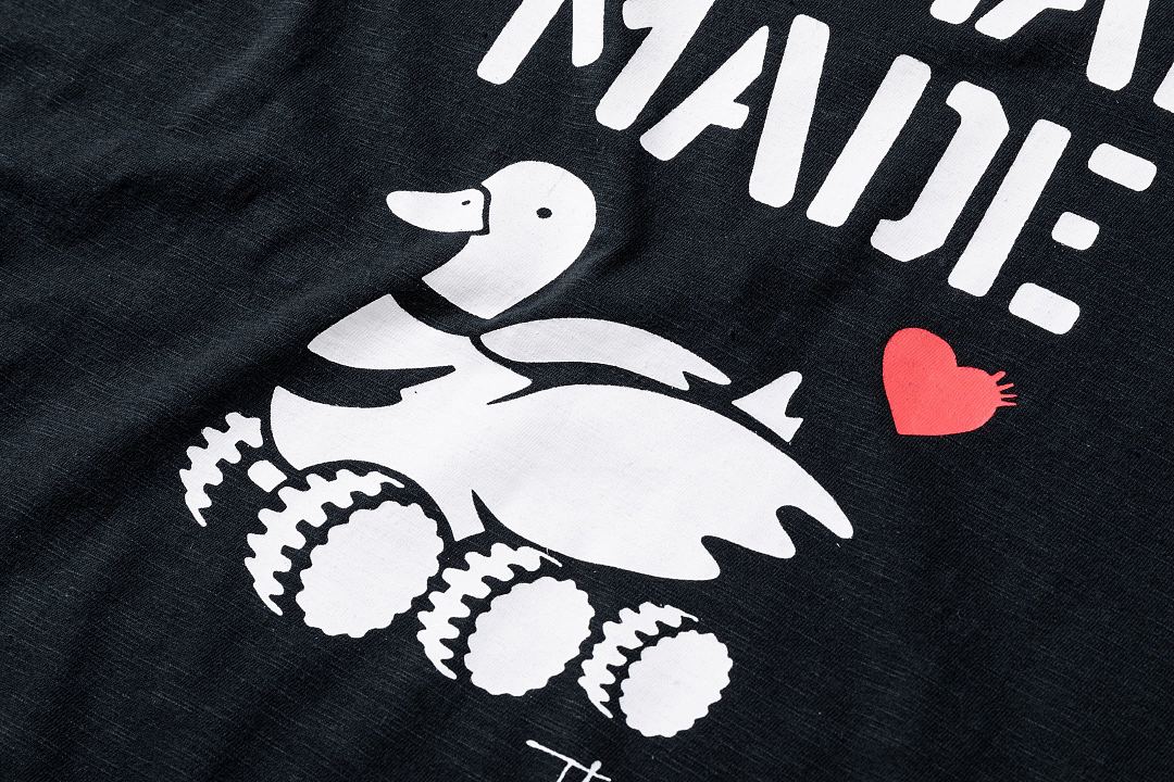 Human Made 138 Humanmade 26 Spring New Cotton Small Red Print Short Sleeve : Black White S M L - Image 10
