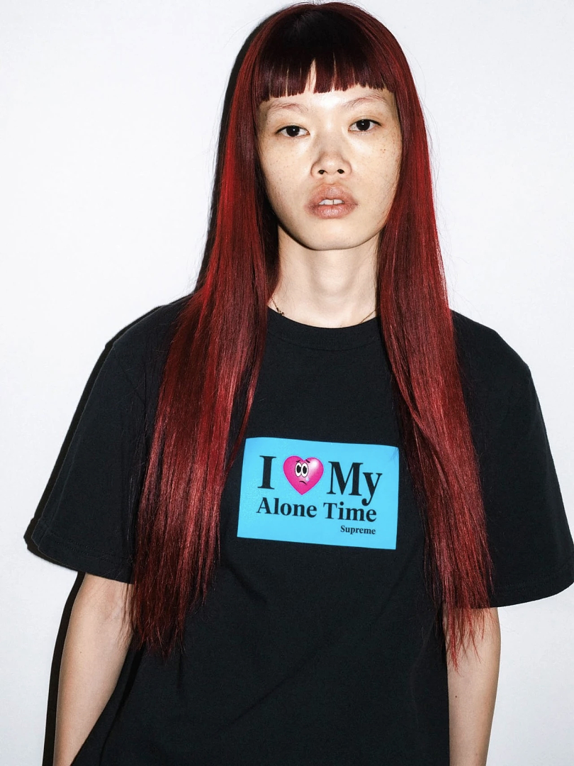 Supreme 128 SS26 ALONE TIME TEE Pink T (Black) - Image 12