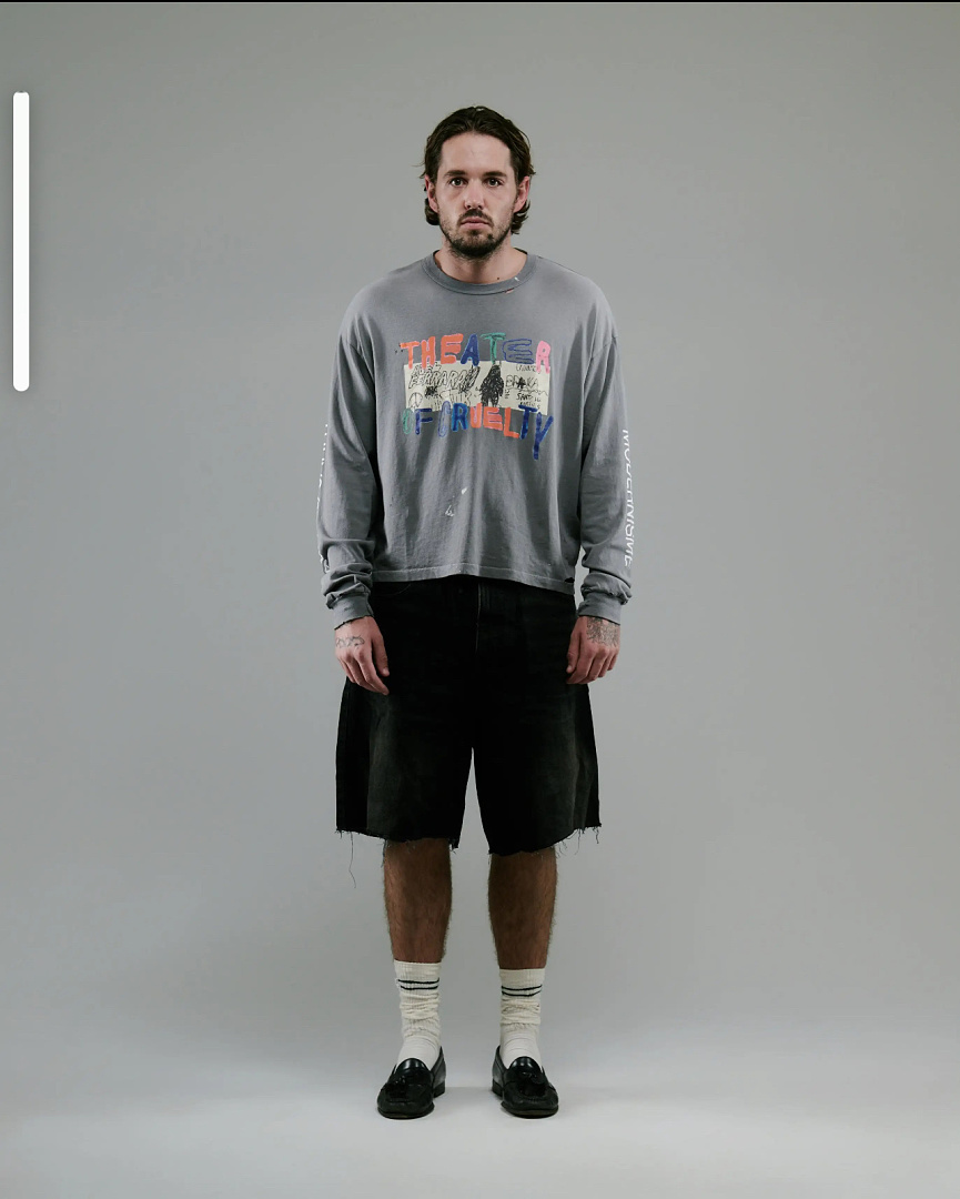 Unbranded 158 PALY Theater Of Cruelty Model Long Sleeve T : Grey S M L - Image 18