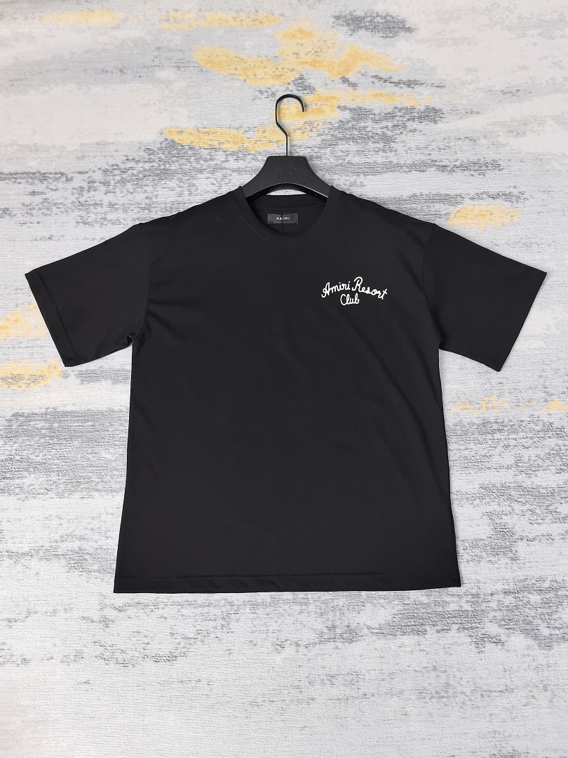AMIRI 118 26Ss New Logo Print Short Sleeve T Black White S M L XL 9925# - Image 31