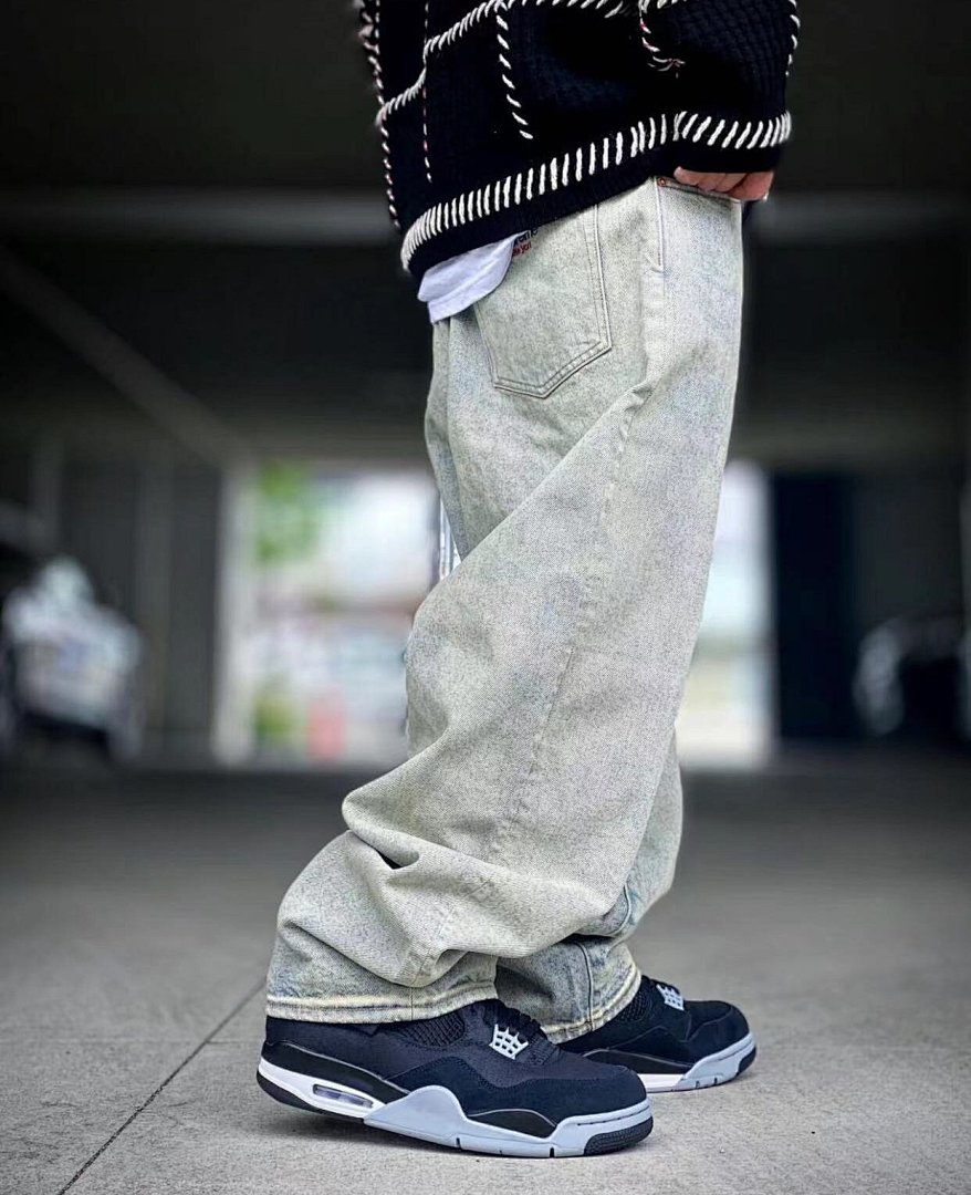 Supreme 268 SUP BAGGY JEAN Washed Water (Black, Blue) - Image 8