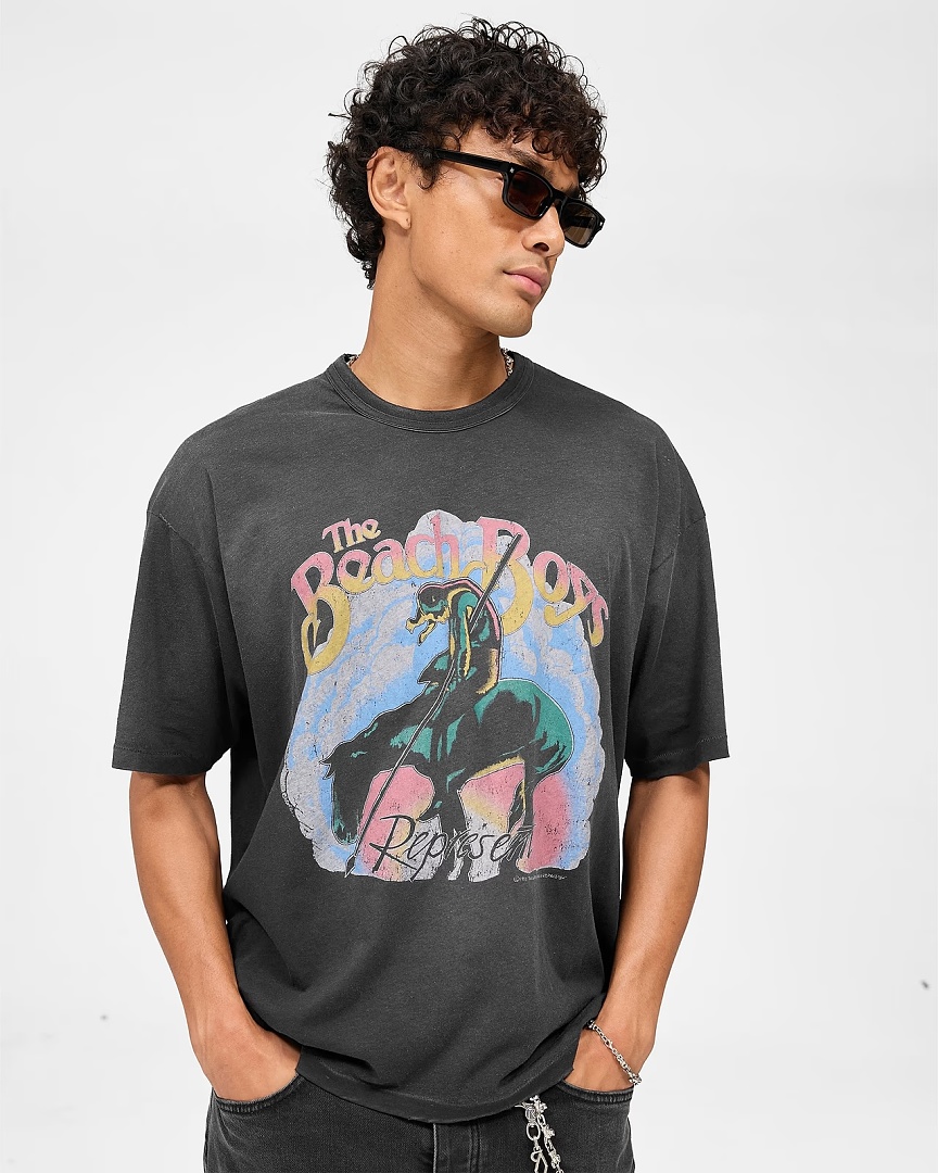 Represent 148 Represent Beach Boys T : S M L XL (Washed Black) - Image 21